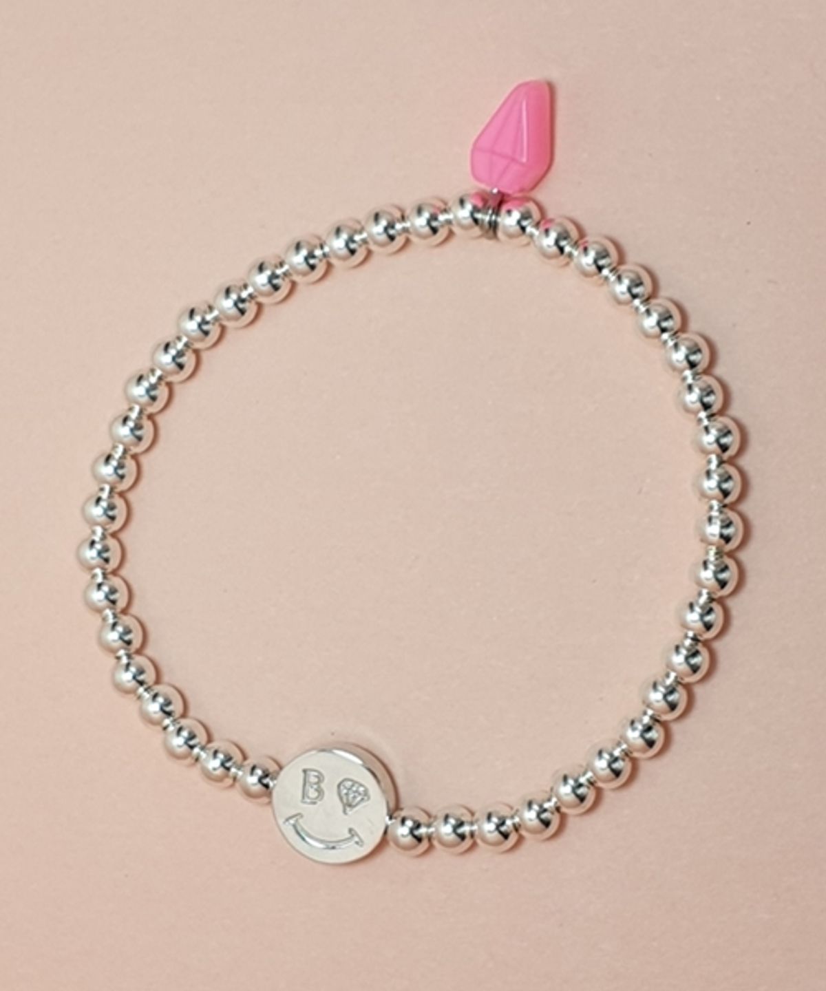 봉보(BONBEAU) Silver smile 4mm silverball bracelet 실버 스마일 4mm 실버볼팔찌