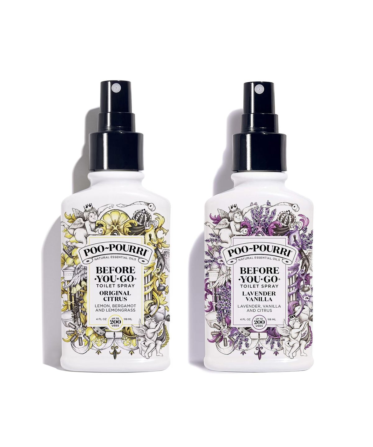 푸푸리(POOPOURRI) 천연 토일렛 퍼퓸 118ml 약 200회분 (시트러스, 라벤더)