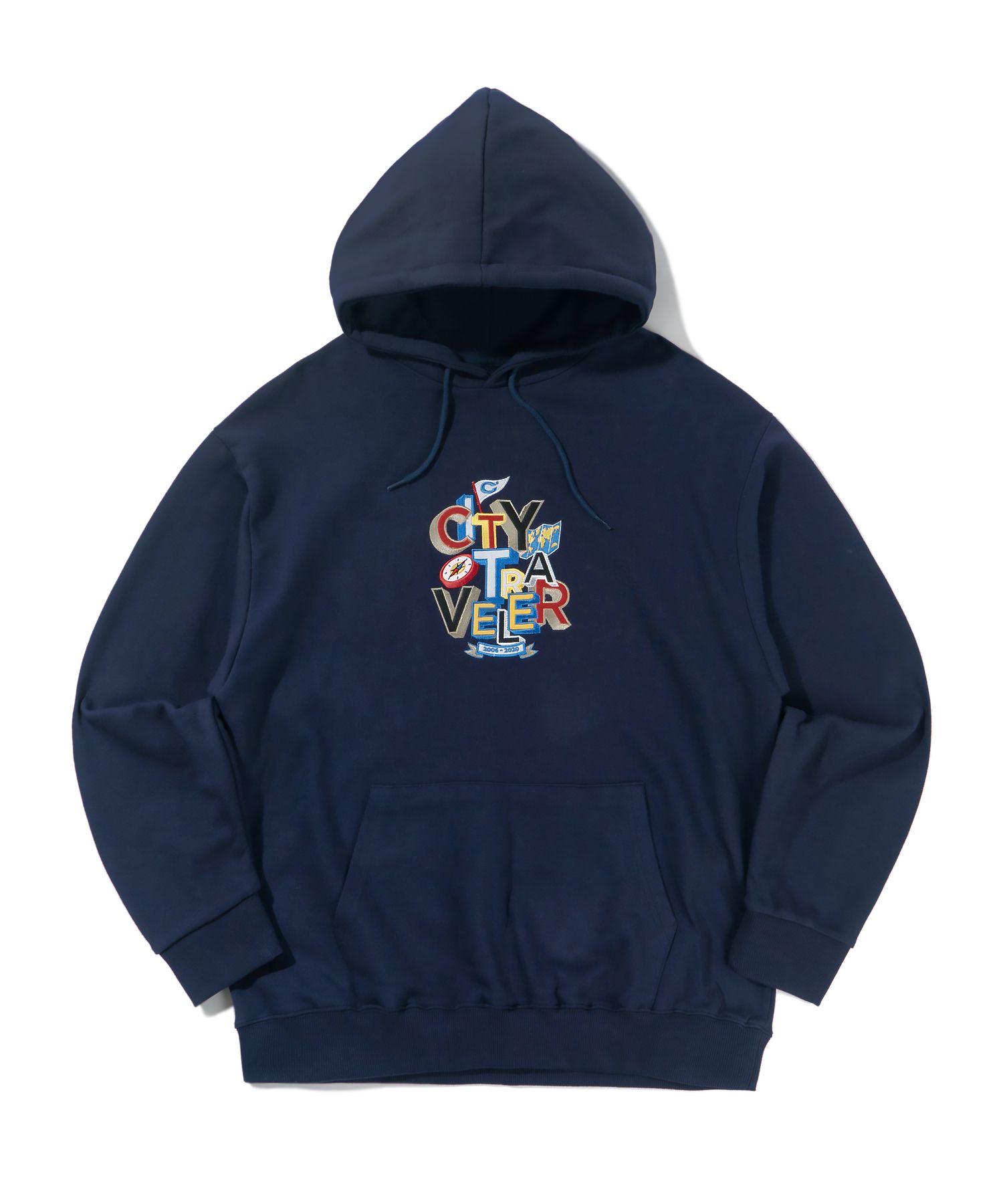 ★送料・関税込★CRITIC★EMBROIDERY LOGO HOODIE★ MUSINSA | CRITIC CITY TRAVELER Embroidery Hoodie Navy