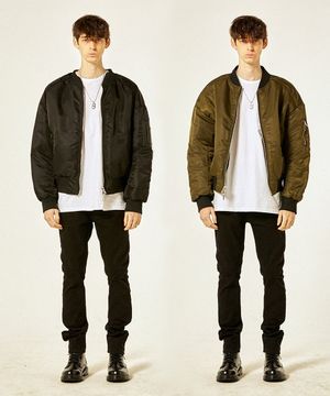 리버시블 Ma-1 (블랙/카키)