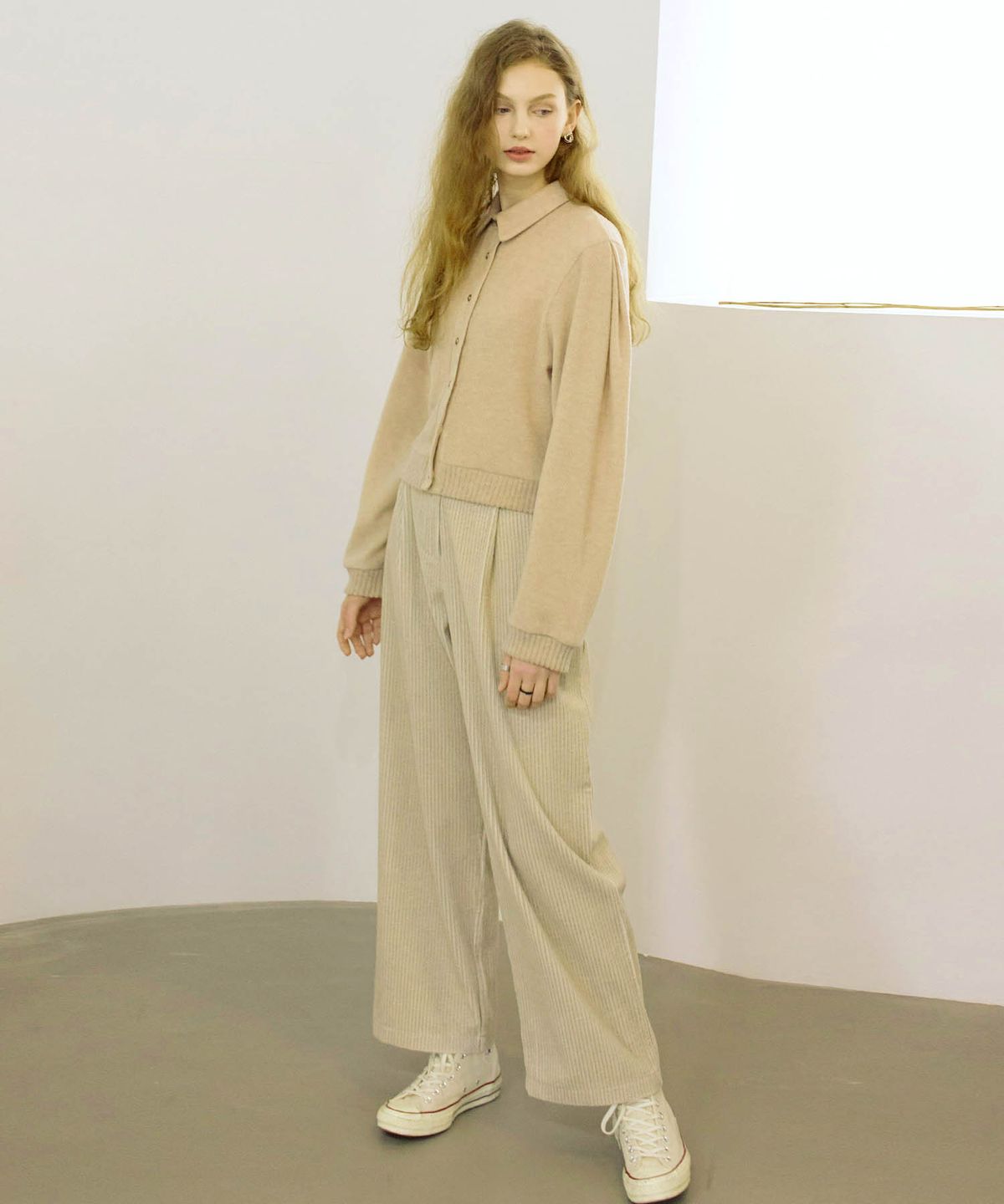 라티젠(LARTIGENT) LTG1 ONE TUCK PANTS(BEIGE)