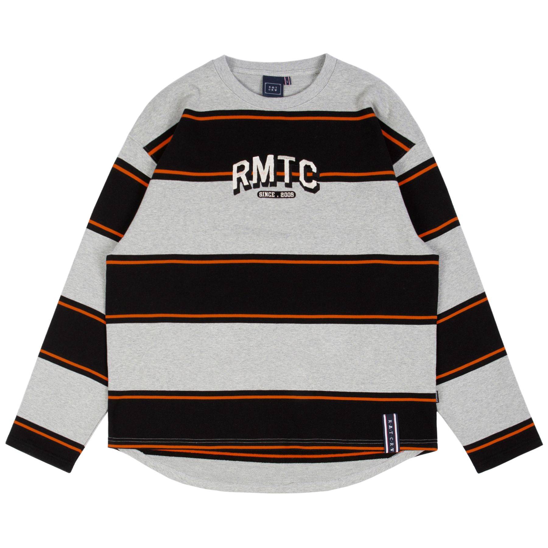 ROMANTIC CROWN★ユニセックス RMTC STRIPED LONG SLEEVE 3色 MUSINSA | ROMANTIC CROWN RMTC STRIPED LONG SLEEVE_GREY