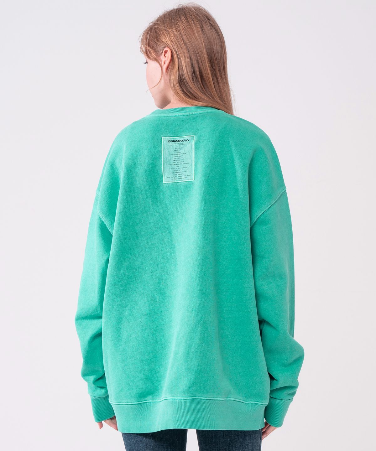 아이코노그라피(ICONOGRAPHY) PIGMENT HEAVY COTTON  LABEL ART NEGN