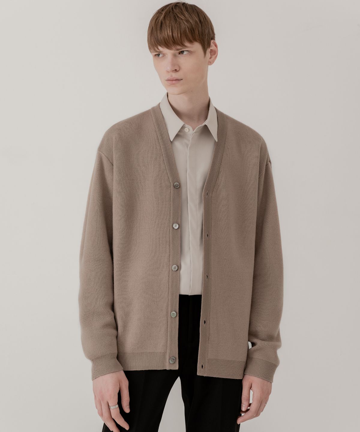드로우핏(DRAW FIT) SOF WOOL  LOOSE-FIT CARDIGAN [MOCHA]