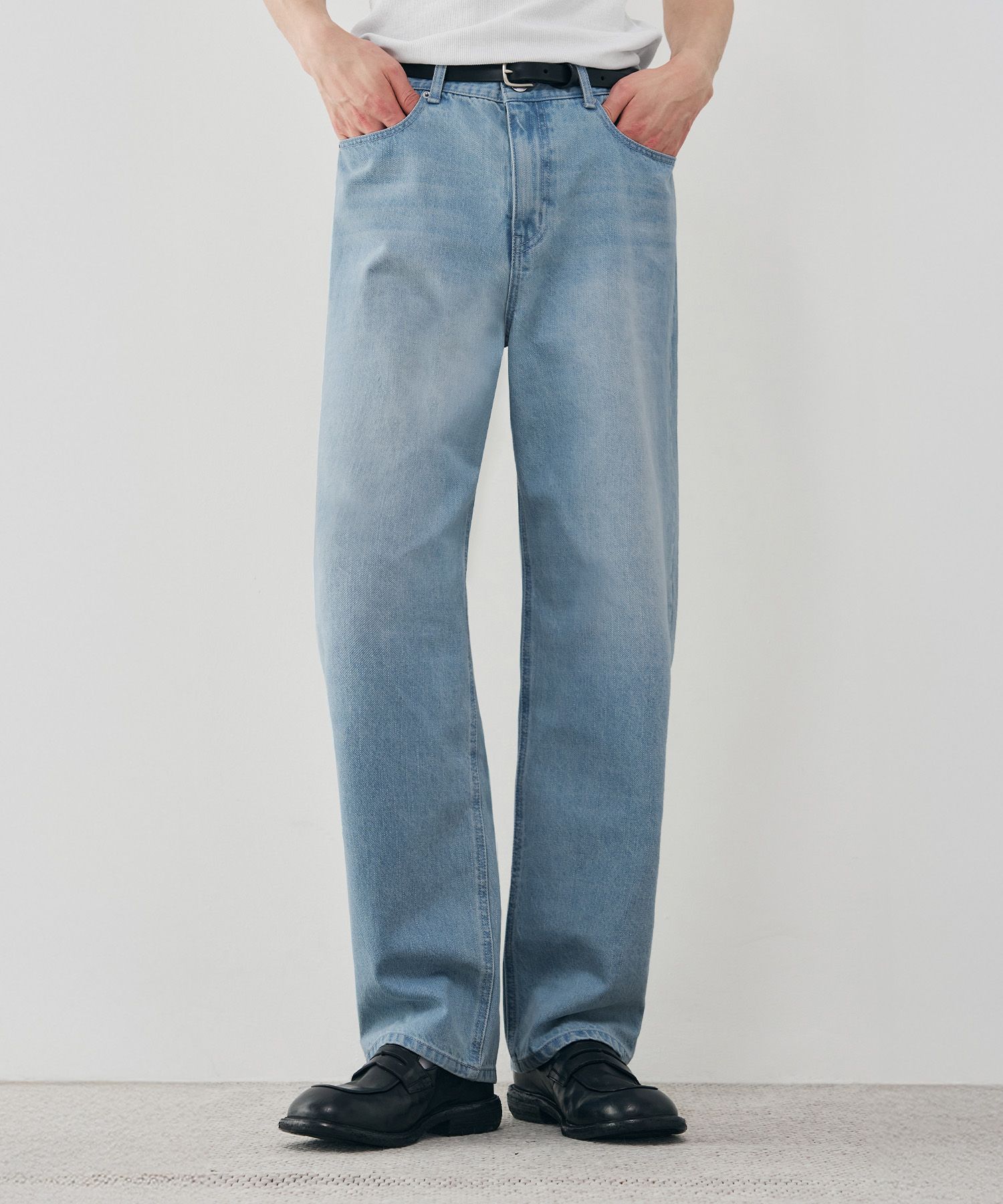 MUSINSA | DRAW FIT Usual New Straight Denim Pants [L.BLUE]