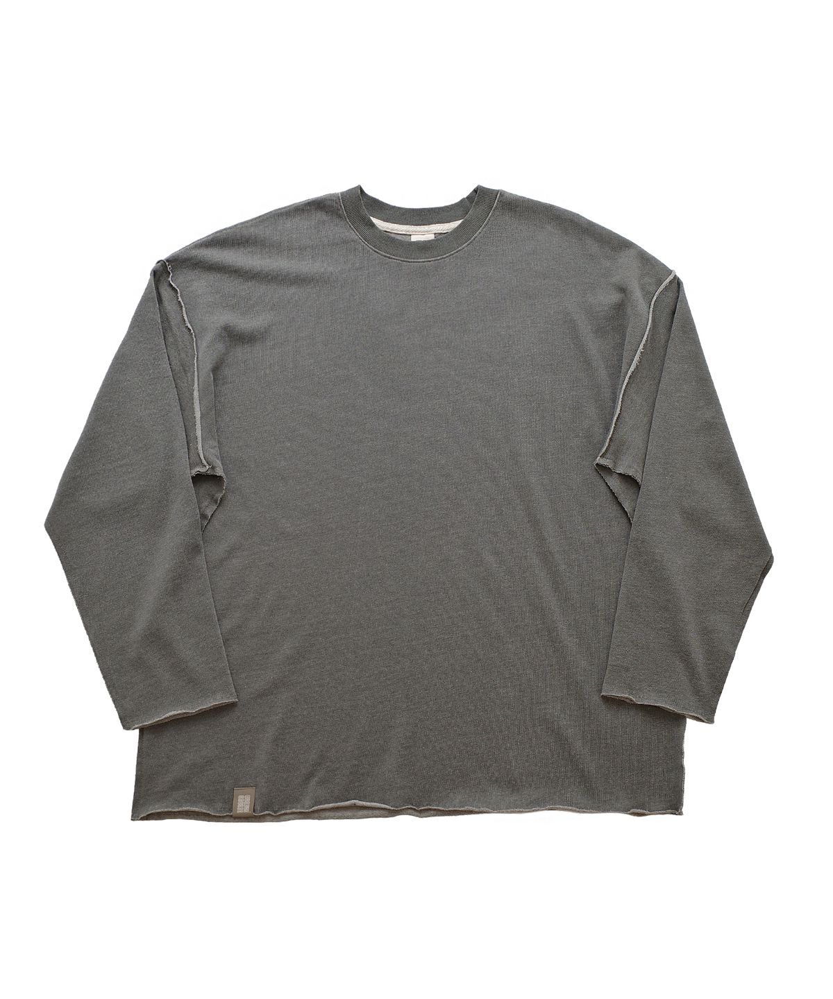 어낫띵(A NOTHING) VINTAGE P. DYEING CUT-OUT BOX TEE (Khaki)