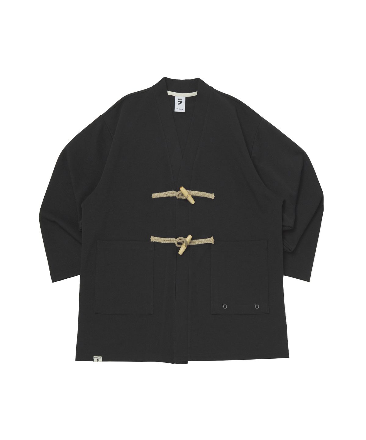 어낫띵(A NOTHING) WOOL KNIT TOGGLE-BUTTON CARDIGAN (Black)