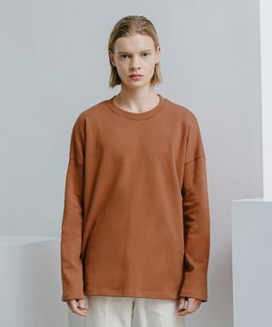 오버핏 롱슬리브 (브라운)