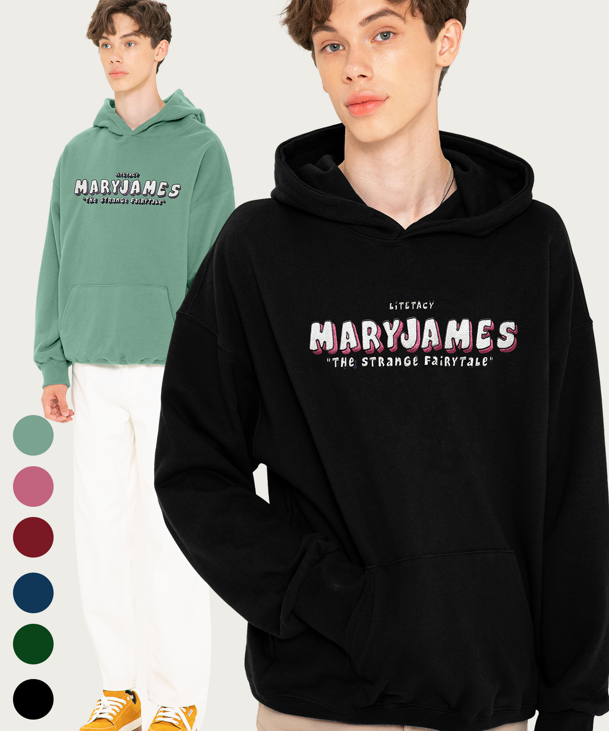 메리제임스(MARYJAMES) [남녀공용] LOOKY HOODIE(6 COLOR)