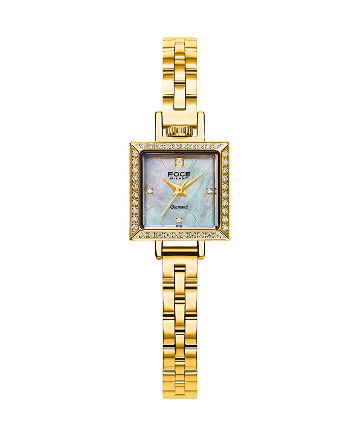 포체 레이디(FOCE LADY) 18mm 여성 다이아몬드 메탈시계 FM1912GD