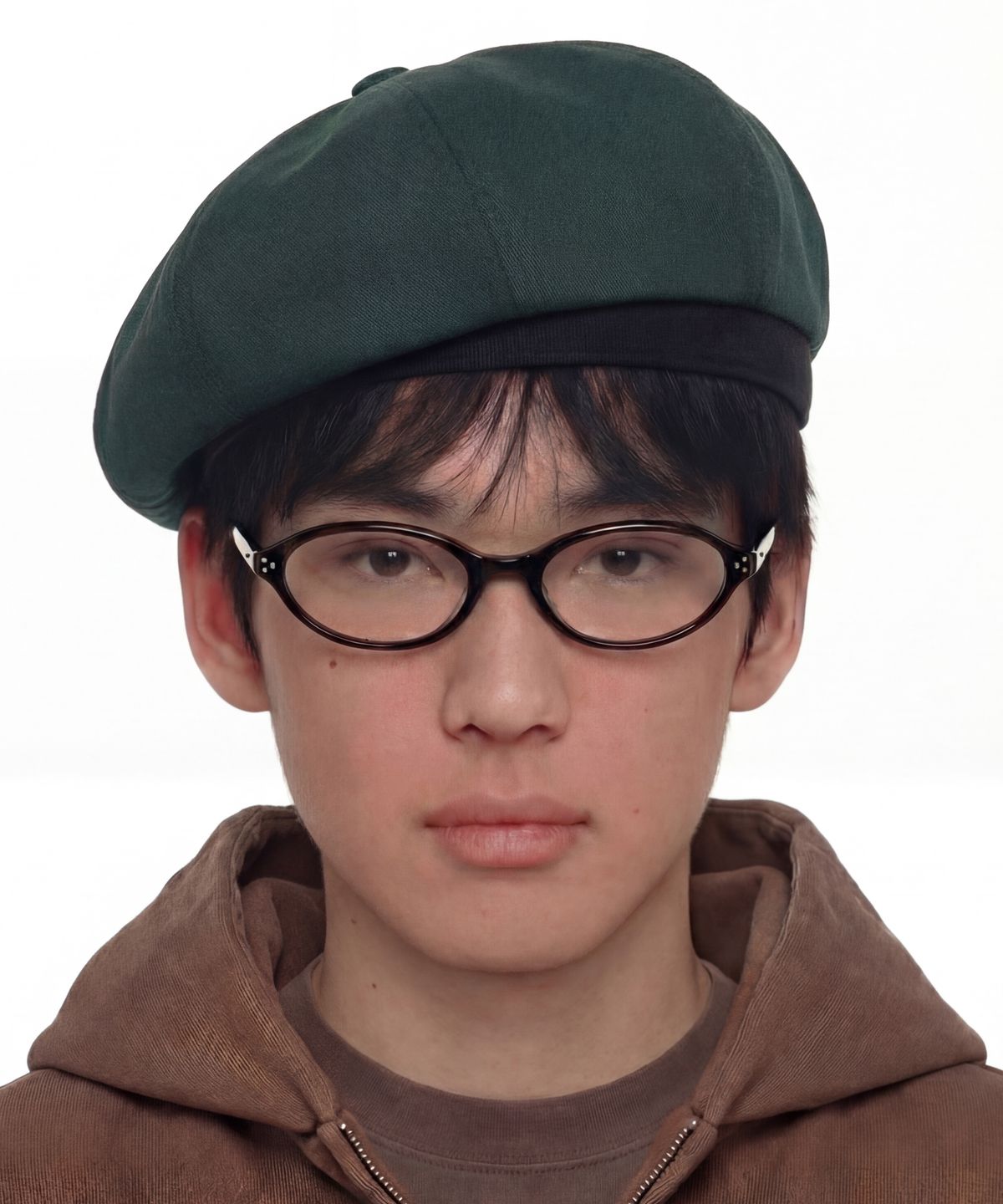 언더컨트롤(UNDERCONTROL) 코튼 사이즈 조절 베레모 BERET / WEB STRAP / GREEN