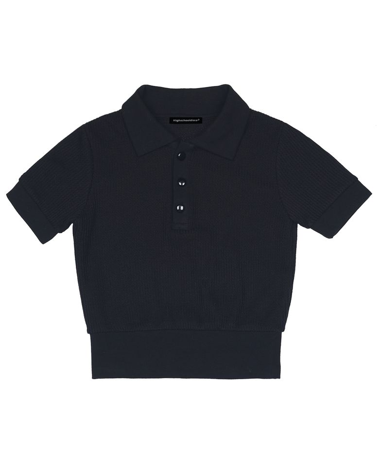 See Through PK Shirt_Black