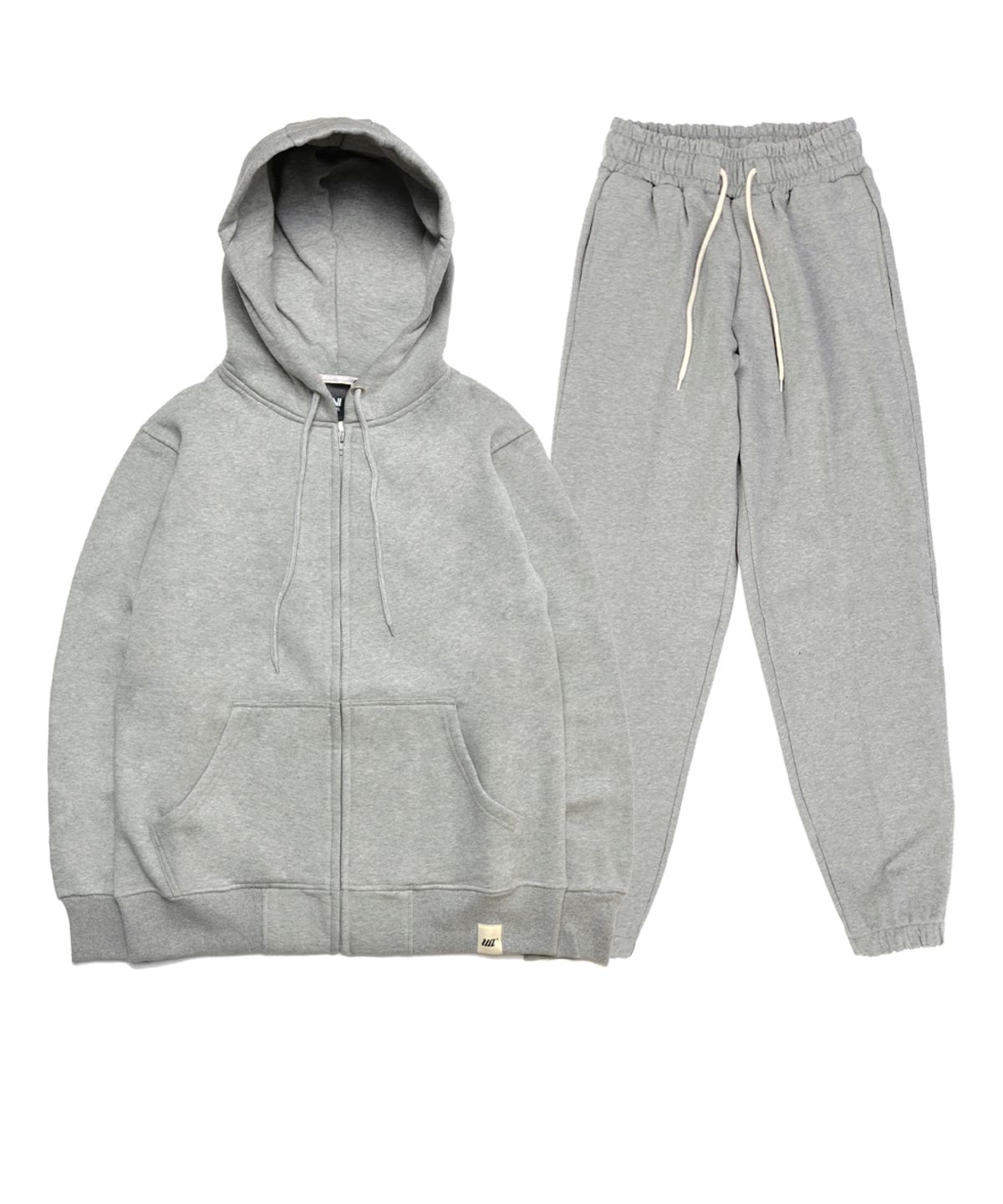 유니어패럴(UNI APPAREL) [세트] 베이직 후드집업 조거 스웨트 팬츠 셋업