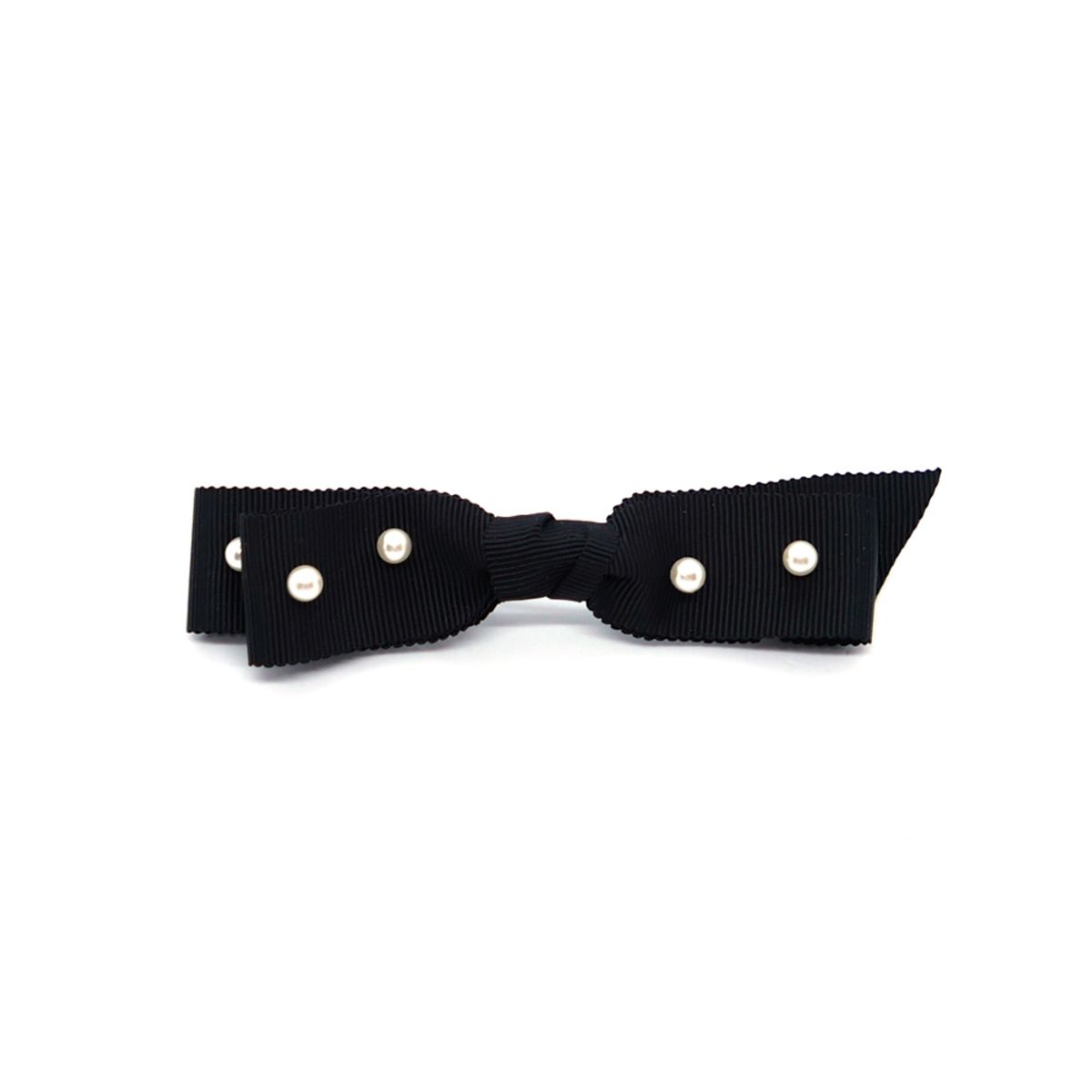 오뜨르 뒤 몽드(AUTOUR DU MONDE) PEARL RIBBON HAIRPIN (BLACK)