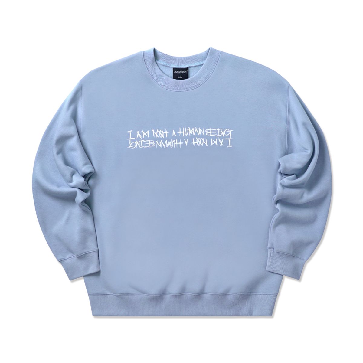 아임낫어휴먼비잉(I AM NOT A HUMAN BEING) Basic Logo Crewneck - ROYAL BLUE