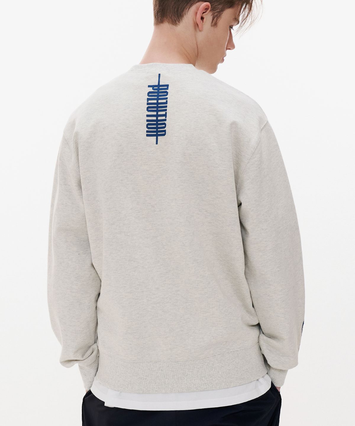 폴루션(POLLUTION) BACK LOGO SWEATSHIRT (PKHASSS004_NM)