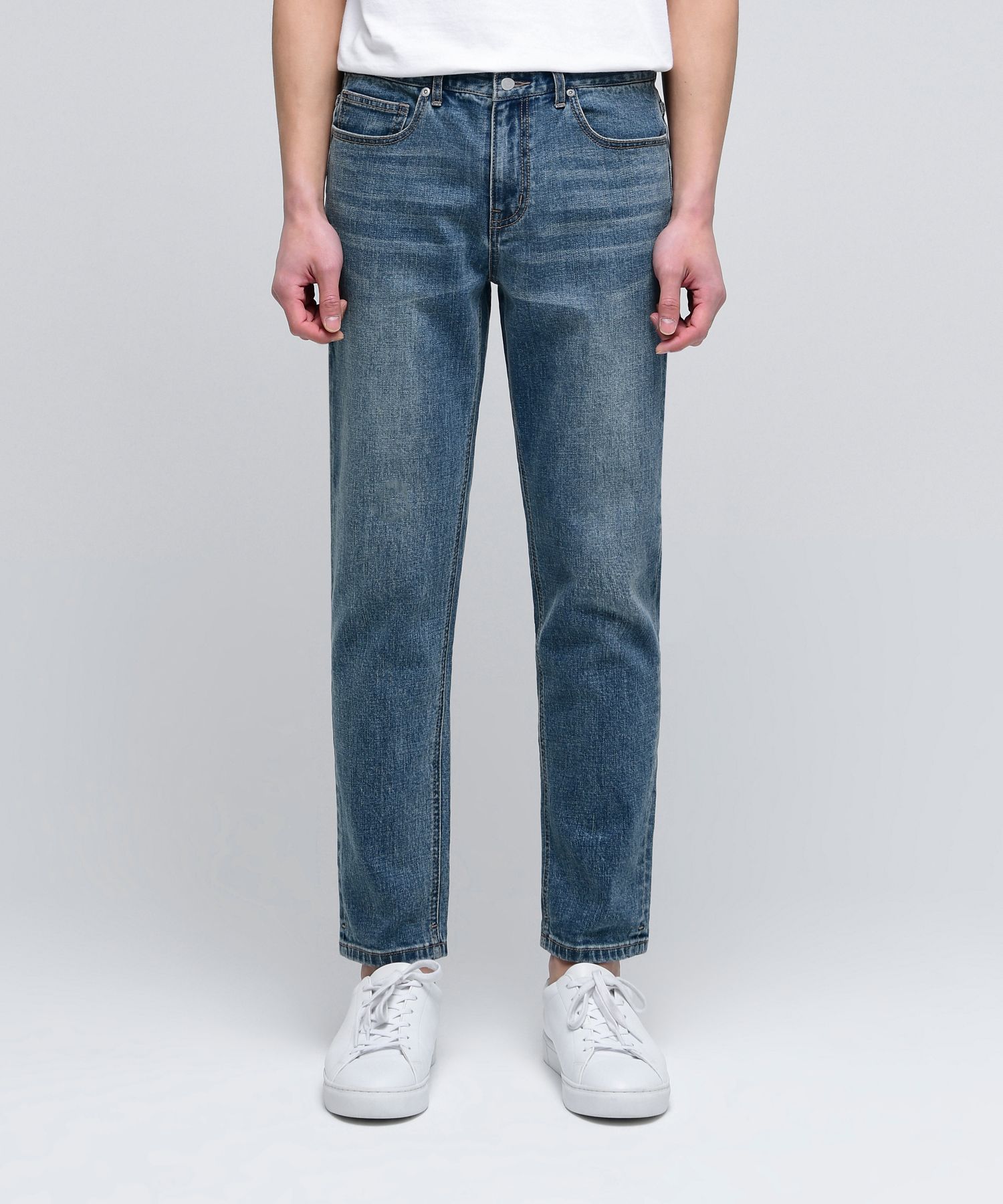 ★MUSINSA STANDARD★ KIPAS Slim Crop Denim Pants Deep Indigo MUSINSA | MUSINSA STANDARD KIPAS SLIM CROPPED DENIM PANTS