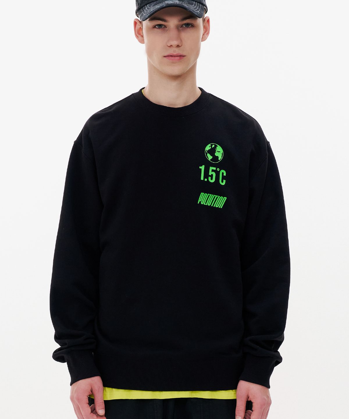 폴루션(POLLUTION) LOGO PALY SWEAT SHIRT