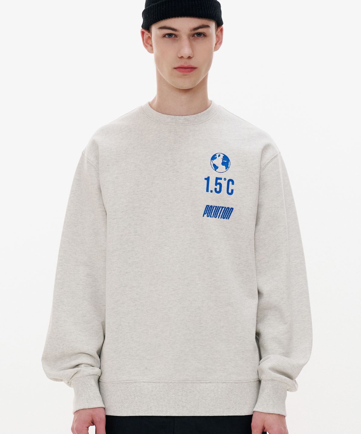 폴루션(POLLUTION) LOGO PALY SWEAT SHIRT (PKHASSS006_NM)