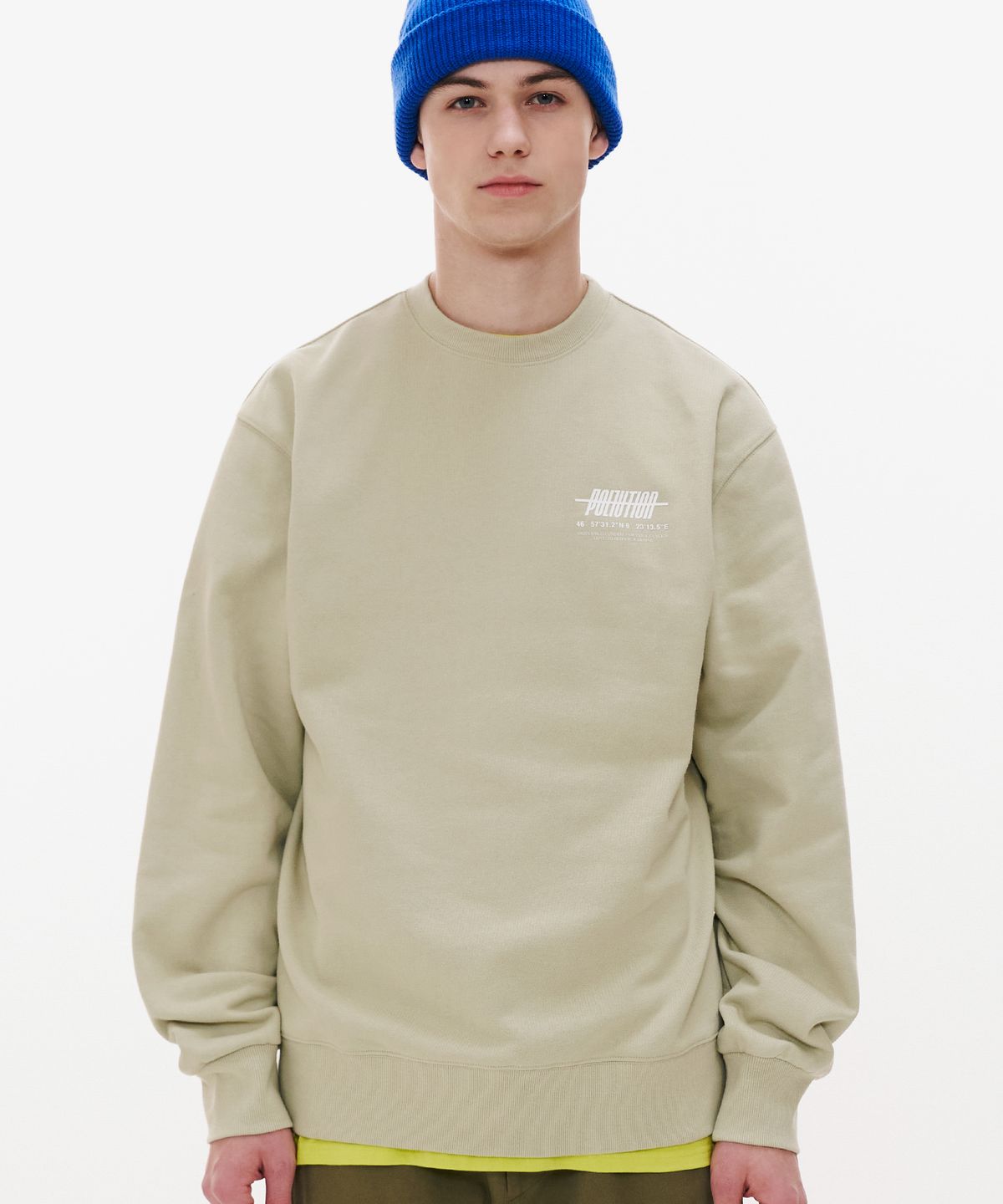 폴루션(POLLUTION) LAT. LOGO SWEAT SHIRT