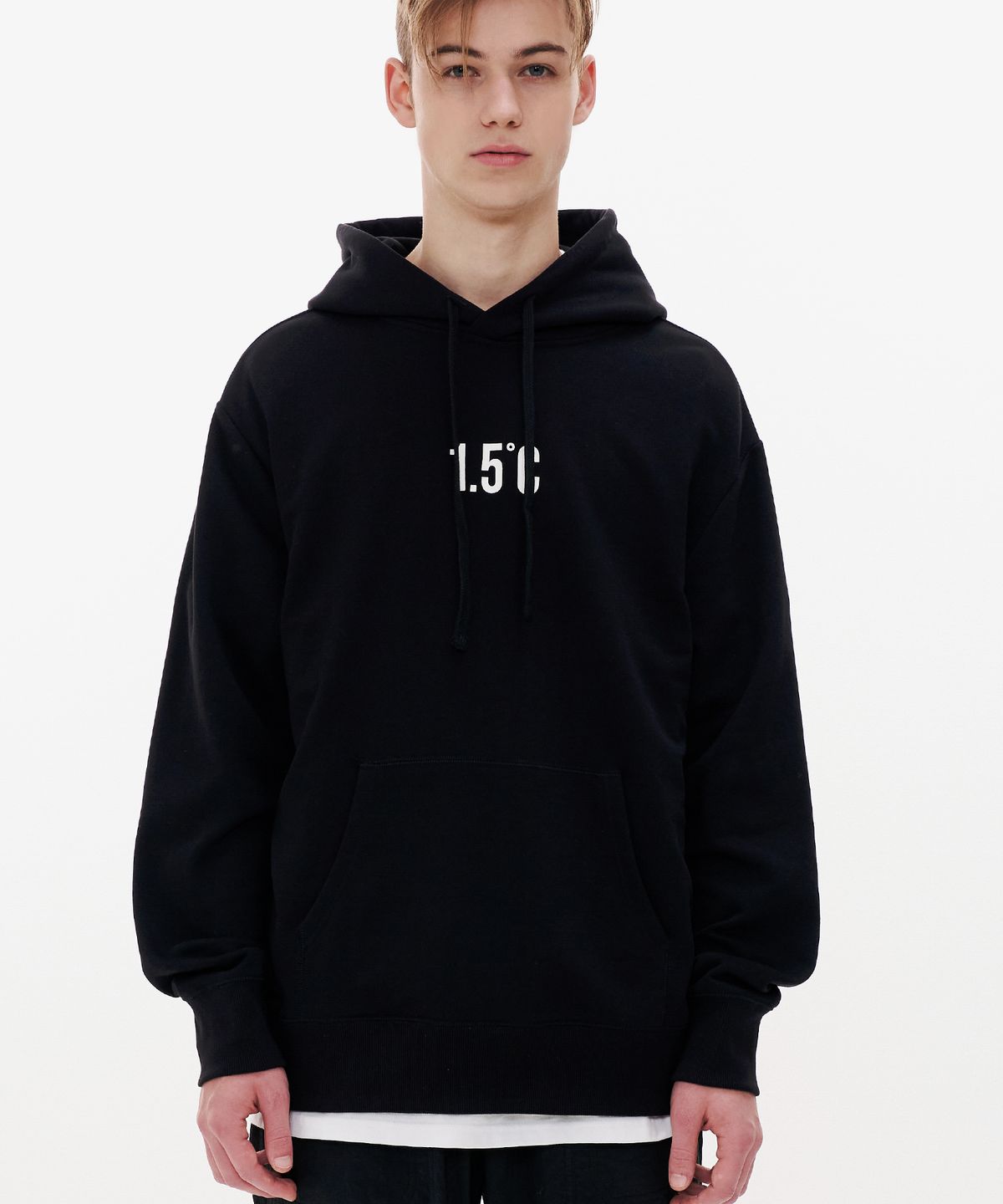 폴루션(POLLUTION) 1.5C LOGO HOODIE