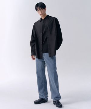 레귤러 핏 데님 팬츠 [라이트 인디고]