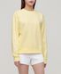 우먼즈 세미  오버사이즈 스웨트셔츠 [라이트 옐로우]
