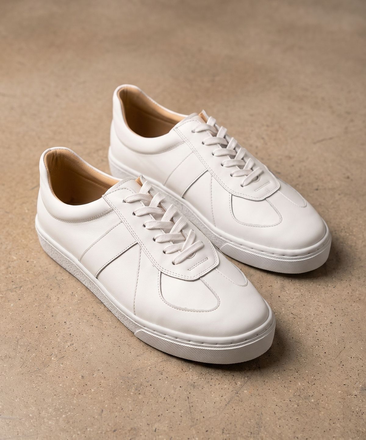 피렌체 아뜨리에(FIRENZE ATELIER) 핸드메이드 독일군 스니커즈 2285 [CREAM WHITE]