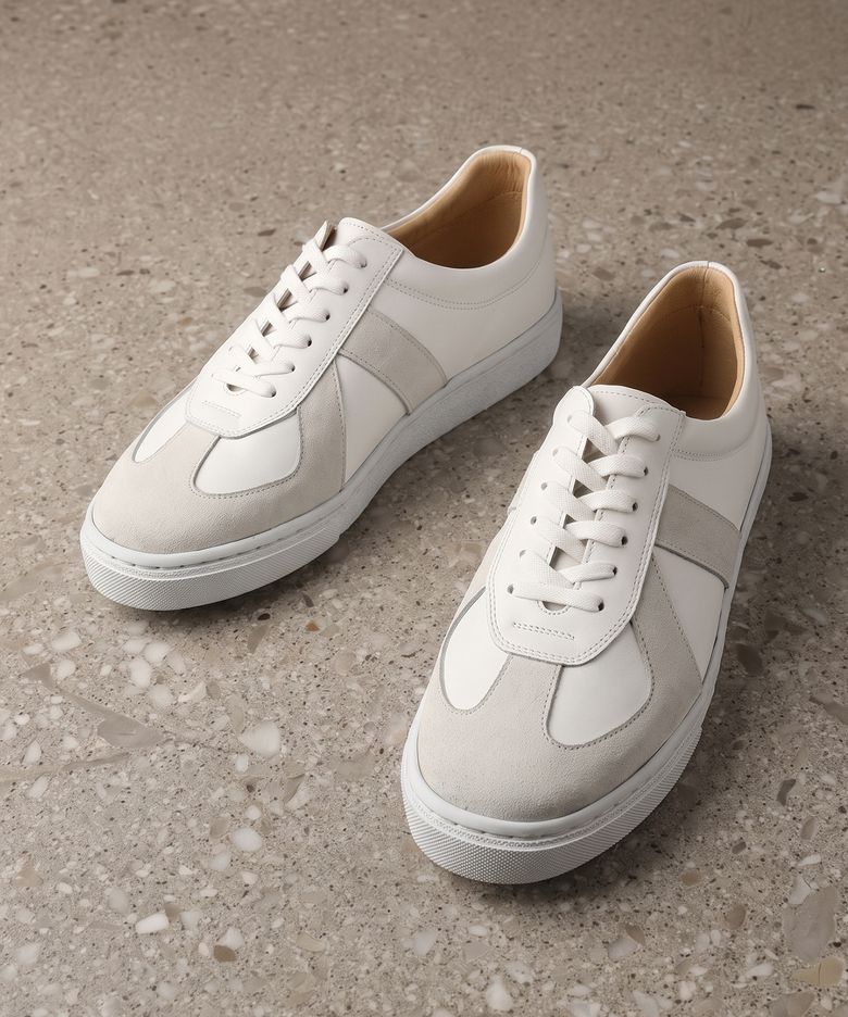 핸드메이드 독일군 스니커즈 2285 [CREAM WHITE+SUEDE]