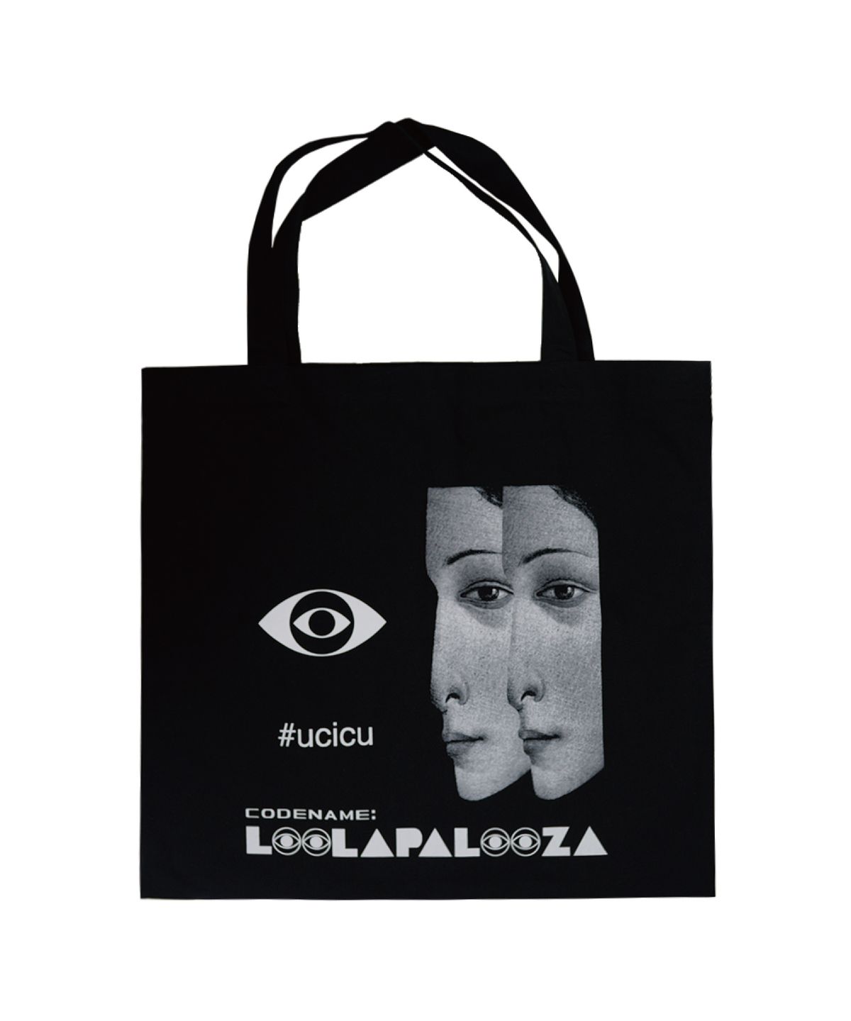 룰라쿨라(LOOLA KOOLA) 빌리 UCICU 프린트 백_블랙