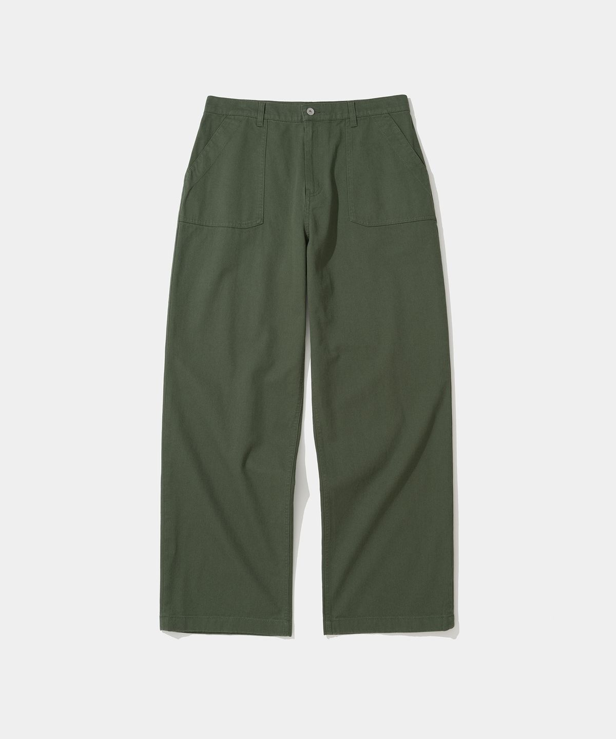 유니폼브릿지(UNIFORM BRIDGE) cotton fatigue pants wide fit forest