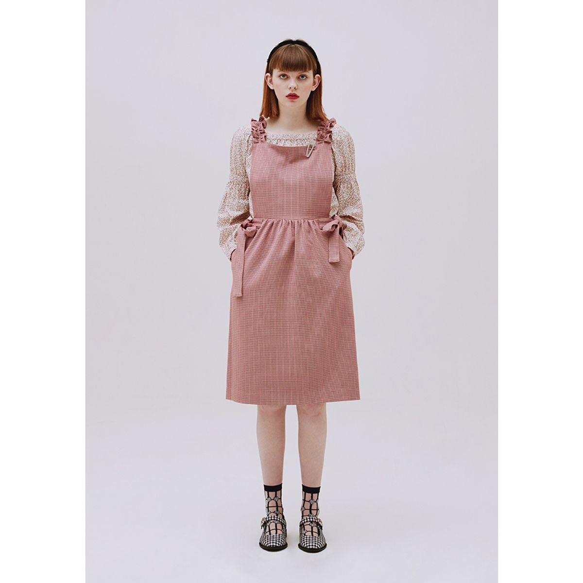 마가린핑거스(MARGARIN FINGERS) ribbon detail one piece (pk)