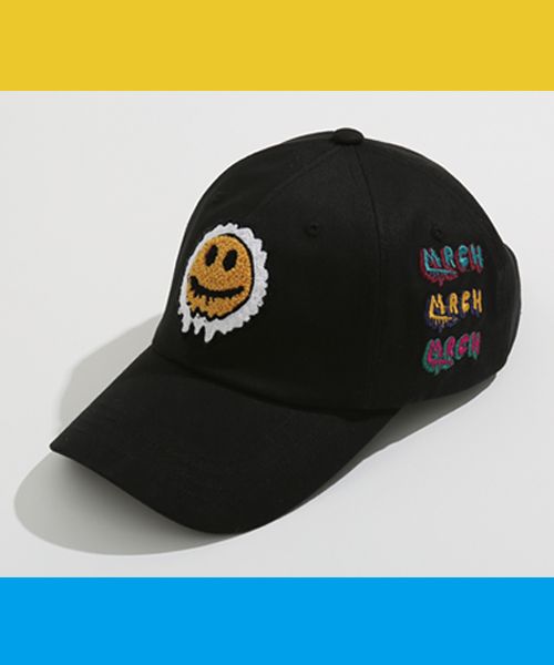 ■MISTER CHILD■ SMILE BALL CAP (BLACK) unisex MUSINSA | MISTER CHILD Smile ball cap black.