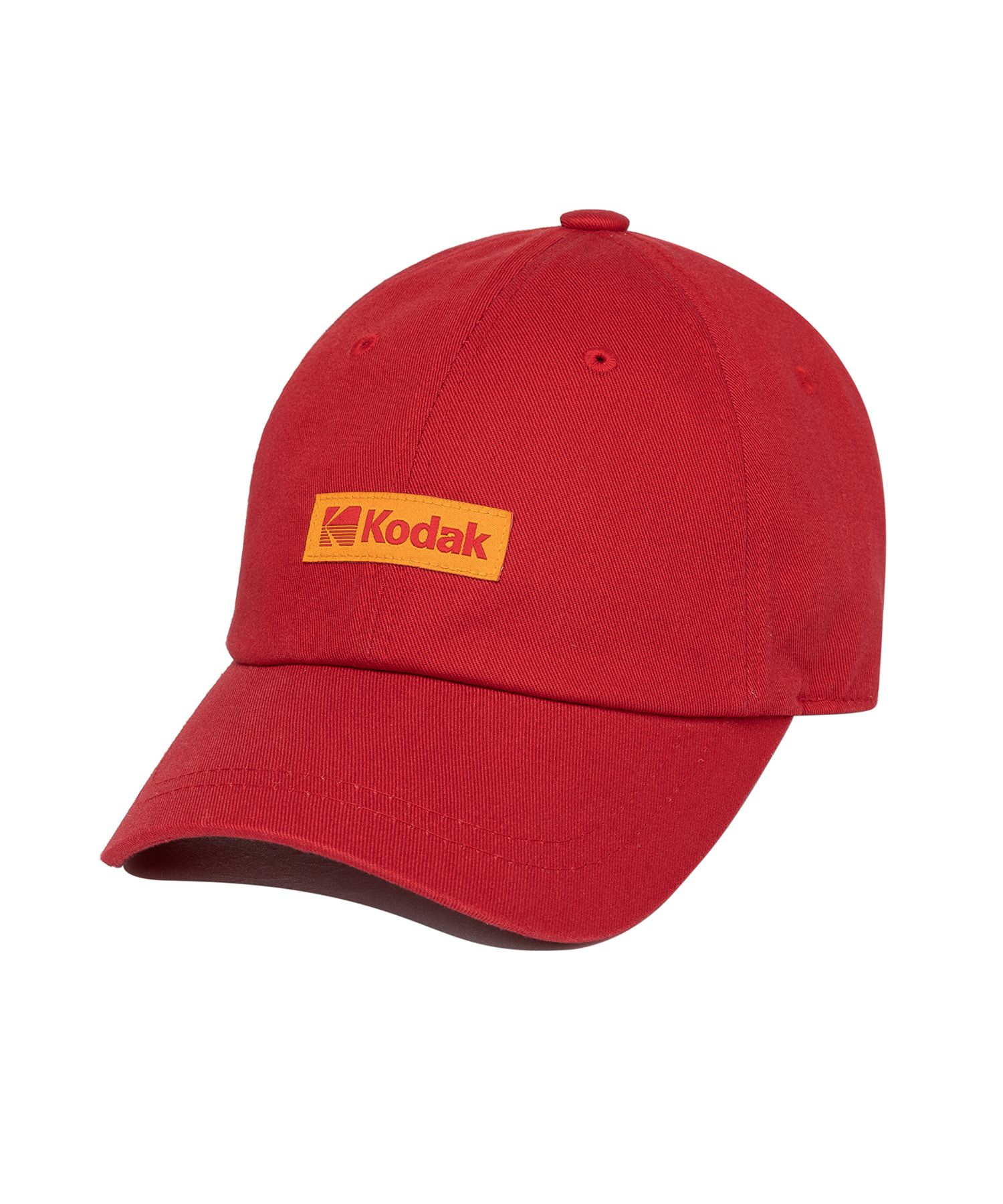 MUSINSA | KODAK Signature Fit Color Plus Ball Cap RED