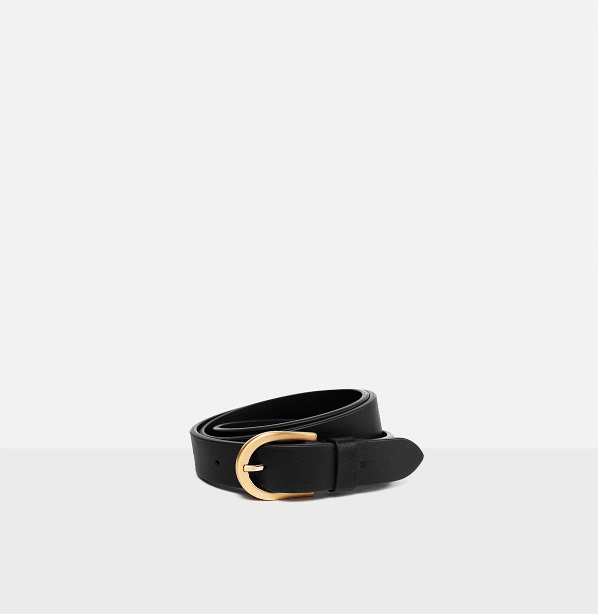 로서울(ROH SEOUL) Around belt Black with Gold buckle