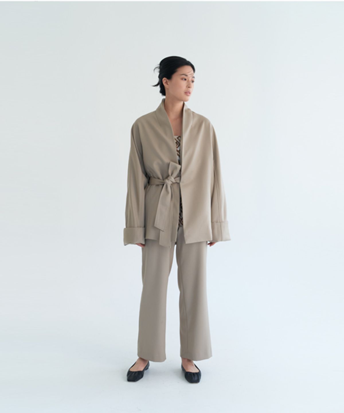 고목(KOMOK) 여밈 자켓 (Beige)-여