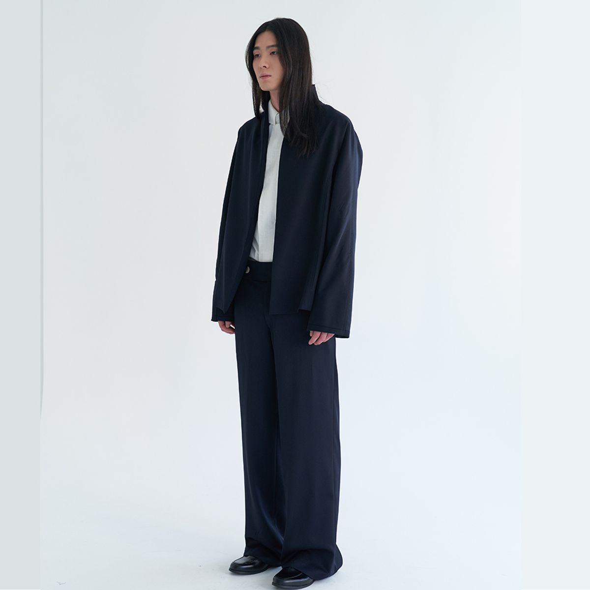 고목(KOMOK) 여밈 바지 (Navy)-남