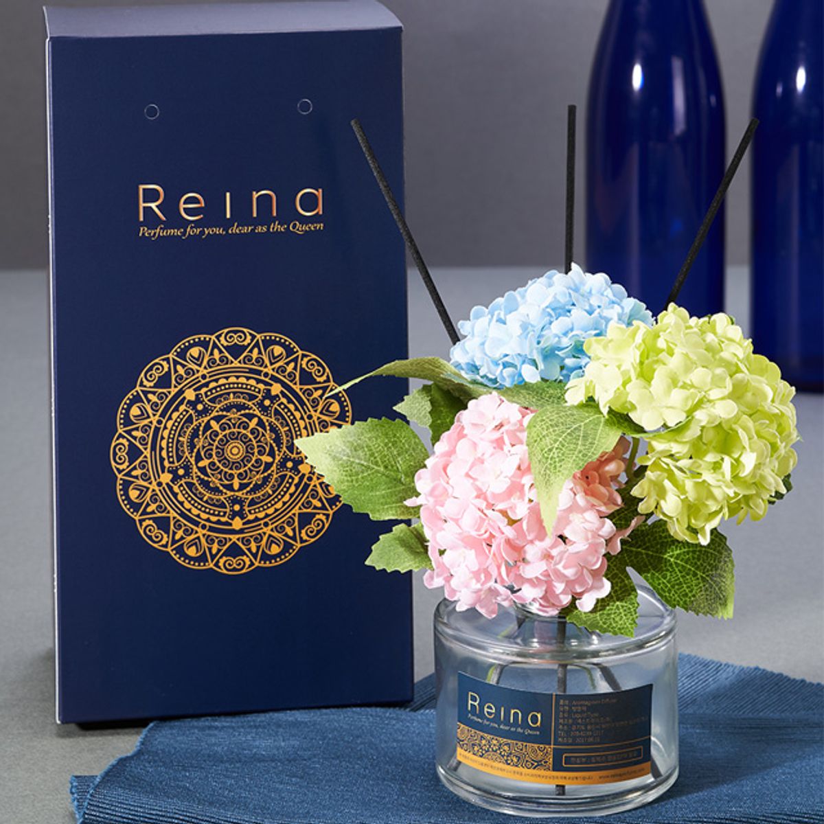 레이나퍼퓸(REINA PERFUME) 스노우수국 아로마 플라워디퓨저 150ml