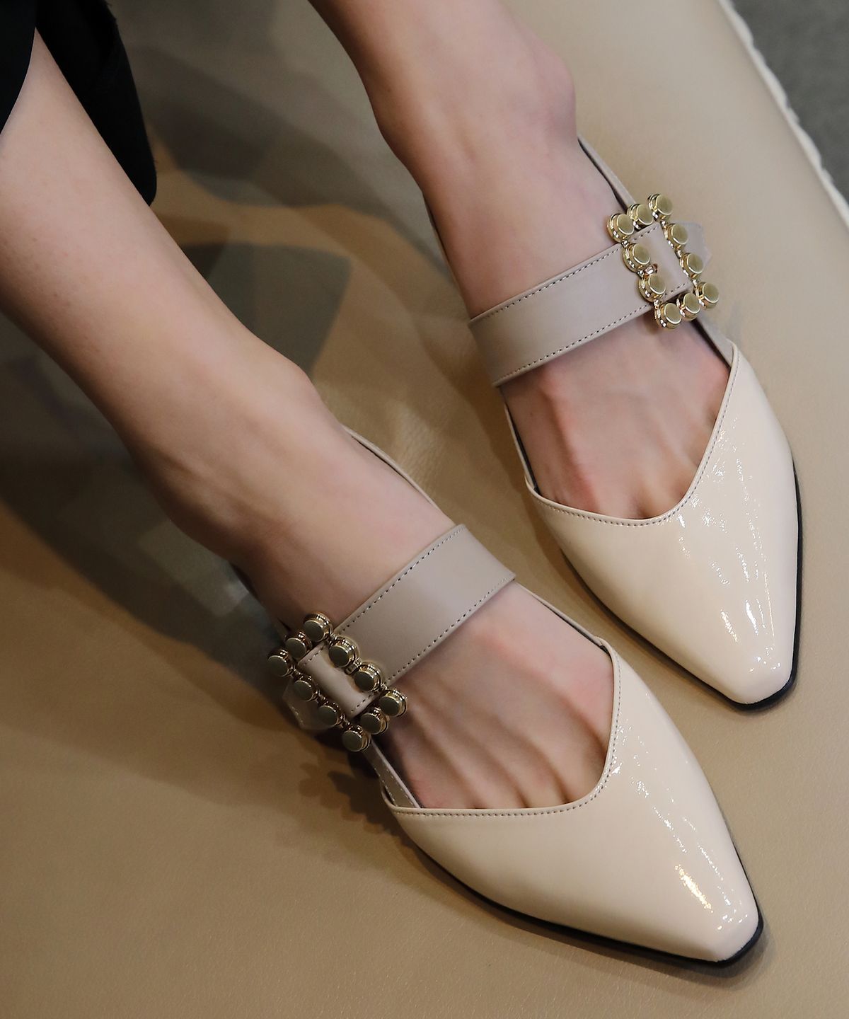 프리플라(FRI FLA) 20A709 cream slingback