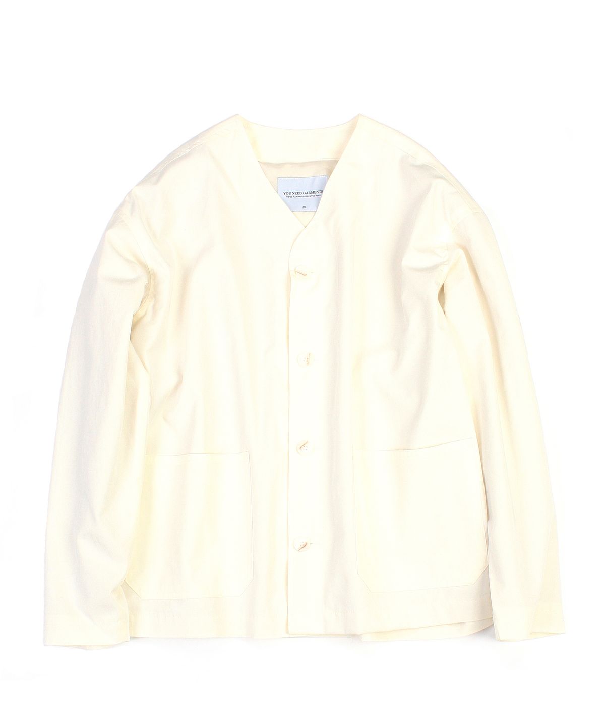 유니드가먼츠(YOUNEEDGARMENTS) RCN 카라리스 자켓 (오프화이트)