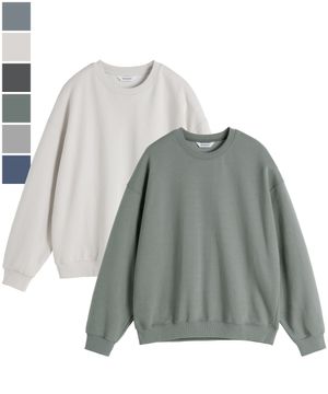 (Renew Ver.) 루즈핏 스웨트 셔츠 ( 9Color ) ( 기모선택 )