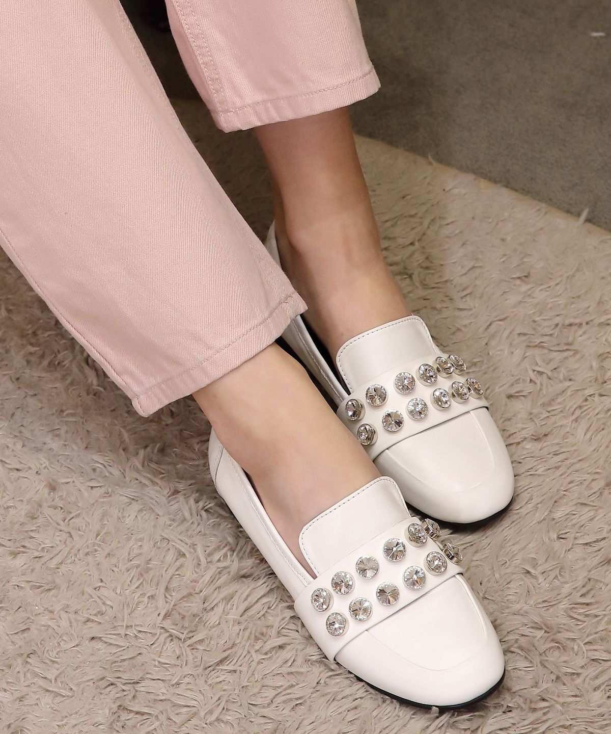 프리플라(FRI FLA) 20A715 cream loafer