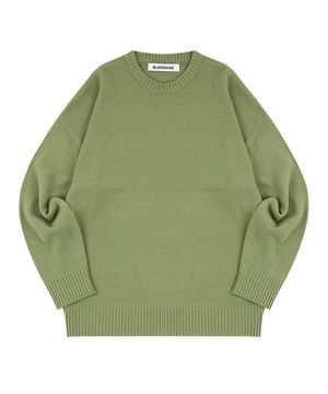 ROUND KNIT SWEATER_OLIVE