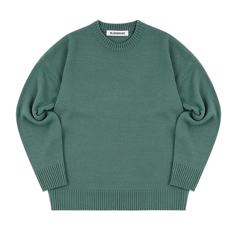 ROUND KNIT SWEATER_GREEN