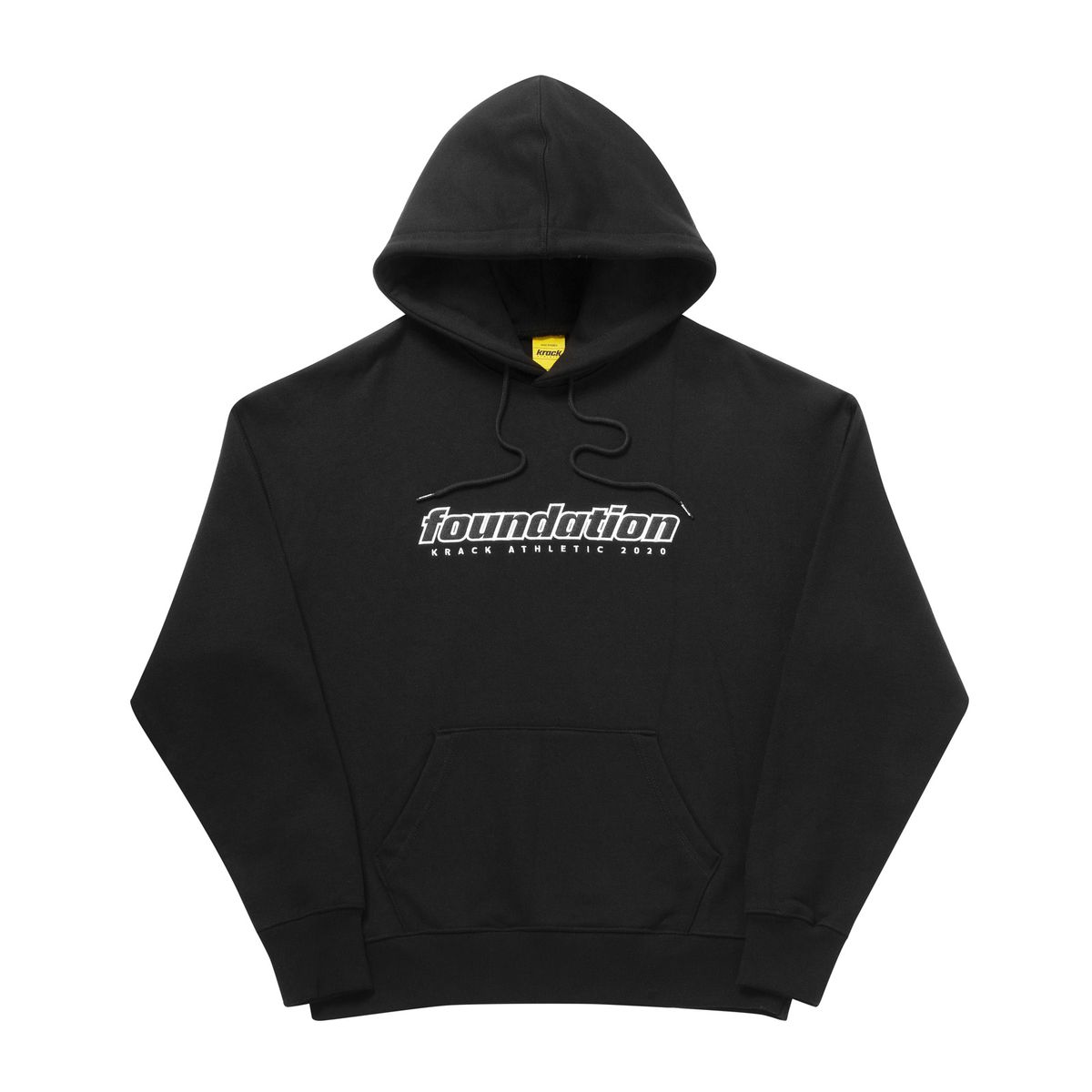 크랙 애슬레틱(KRACK ATHLETIC) FOUNDATION HOODIE BLACK