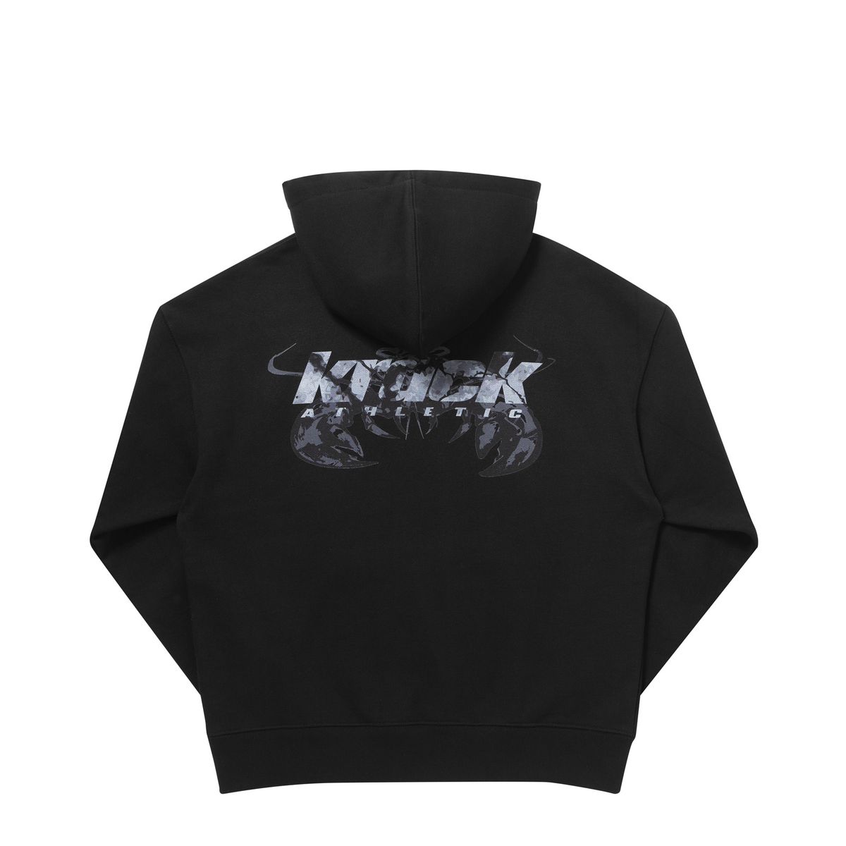 크랙 애슬레틱(KRACK ATHLETIC) BW LOGO HOODIE BLACK