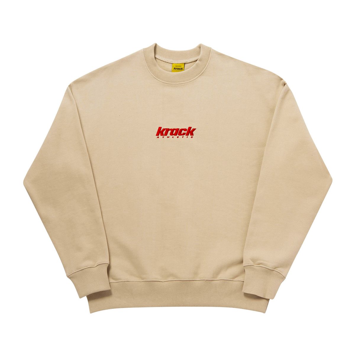 크랙 애슬레틱(KRACK ATHLETIC) BASIC LOGO SWEATSHIRT BEIGE