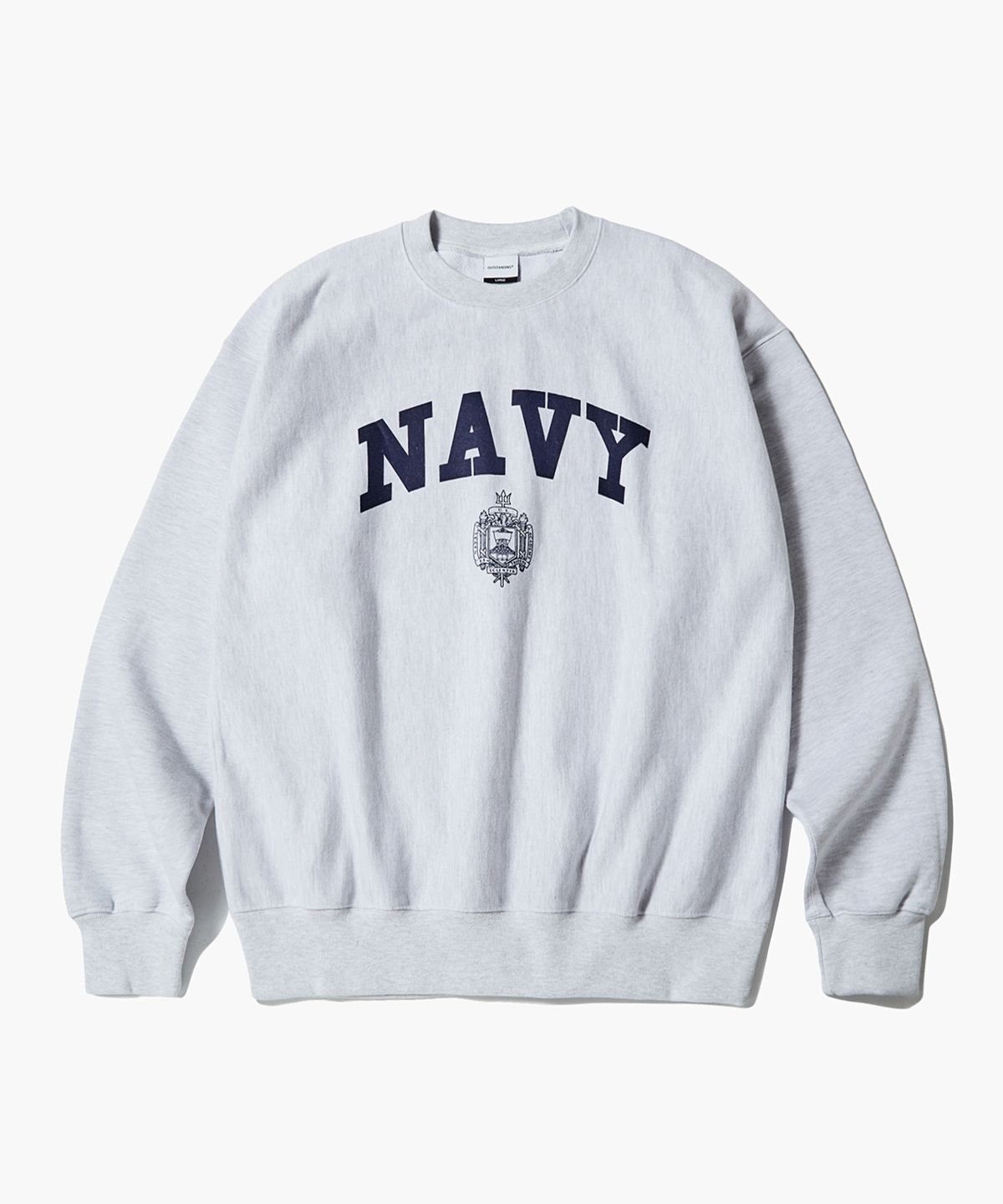아웃스탠딩(OUTSTANDING) V.S.C SWEAT(NAVY)_1%MELANGE GRAY