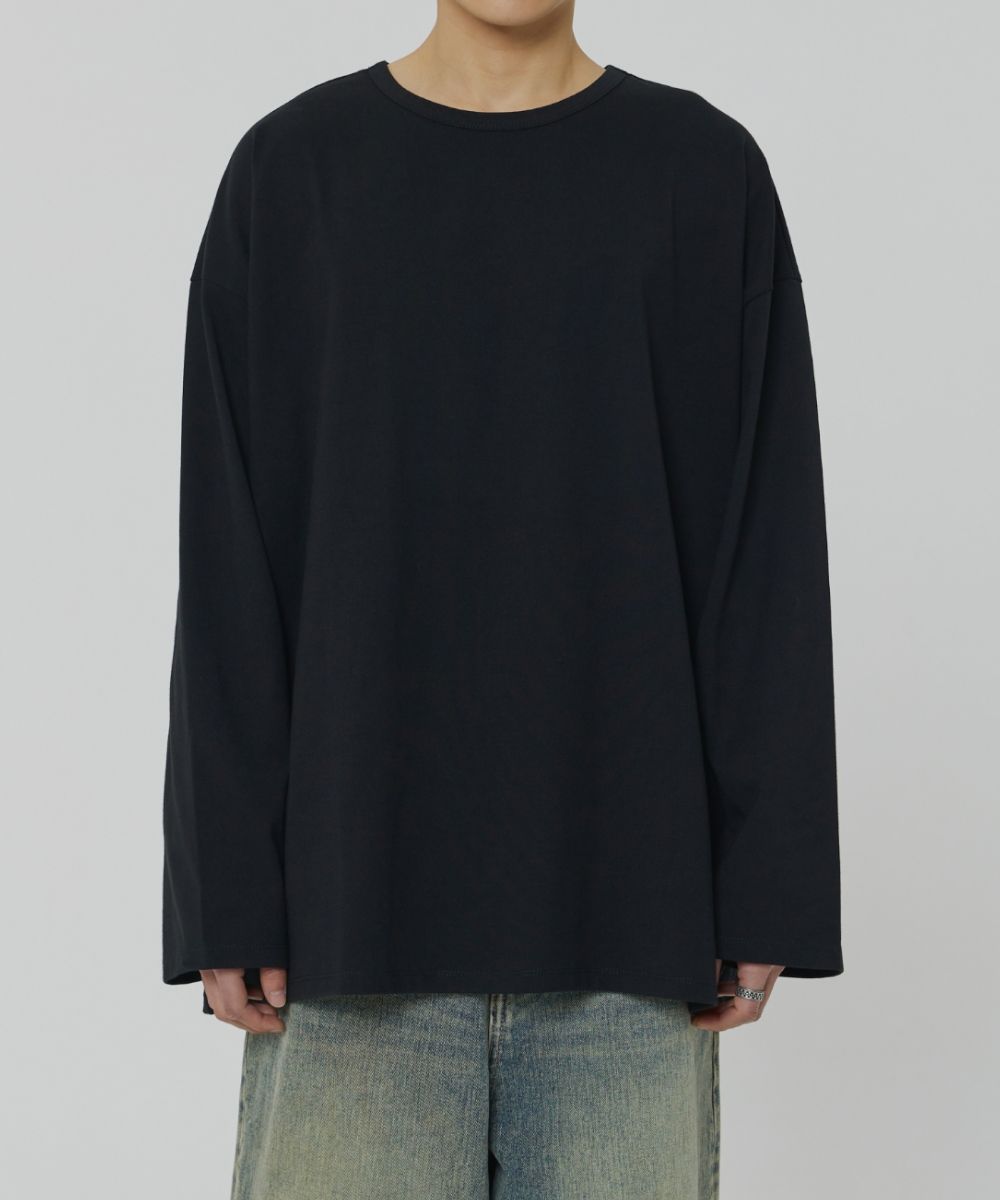 MUSINSA | MAISON MINED BASIC LAYERED LONG SLEEVE BLACK