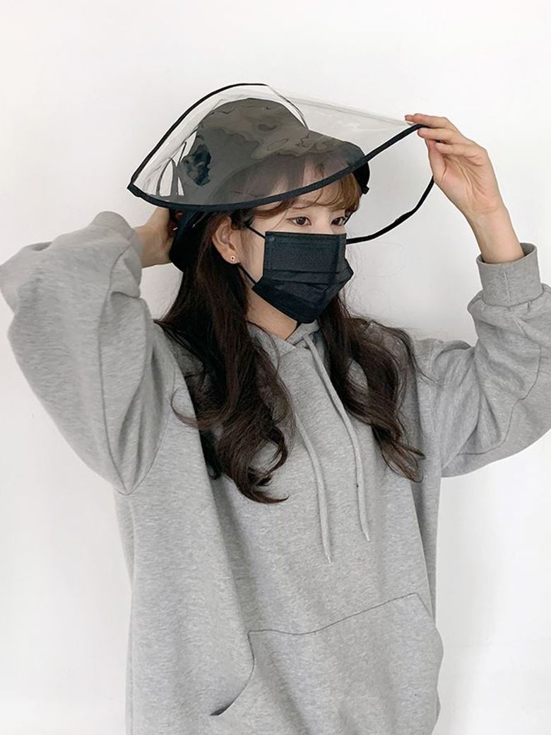 코로나 바이러스 차단 탈부착 투명PVC 필름캡